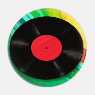 Retro Vinyl Record Colorful Pin