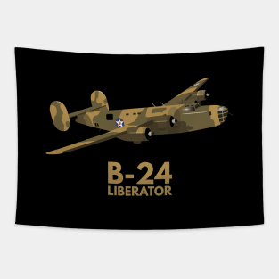 B-24 Liberator WW2 Heavy Bomber Tapestry