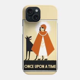 Vintage Little Red Riding Hood - WPA Poster Phone Case
