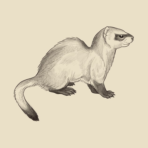 Ferret by Haack Art