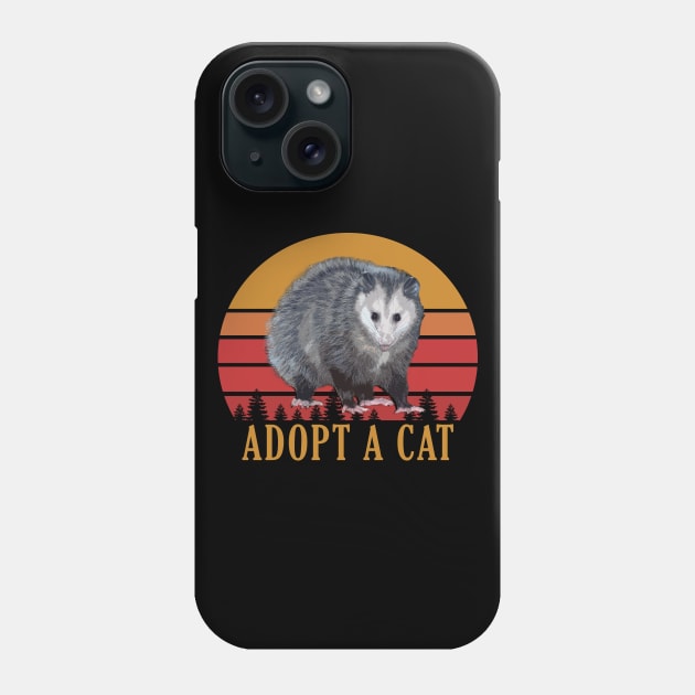 Adopt a Cat Funny Possum Vintage Phone Case by giovanniiiii