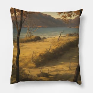 Coastal River - Sandy Shores Pillow