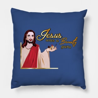 Jesus was a Beauty Guru Pillow