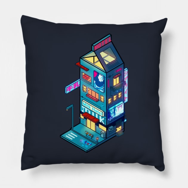 Cyberpunk Milk Pillow by seerlight