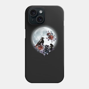 Raven, Roses and Moon Phone Case