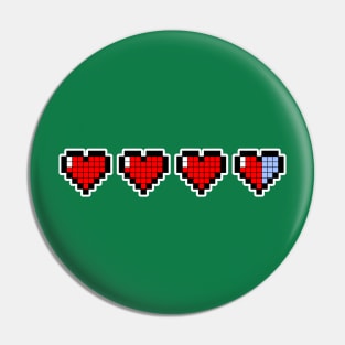 Pixel Hearts Pin