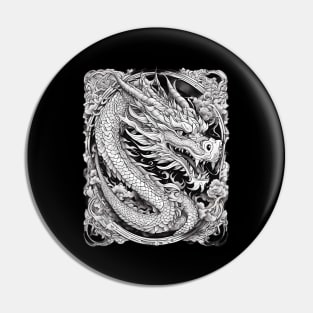 Japanese Dragon Tattoo Pin