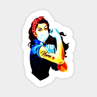 Rosie The Riveter Nurse Womens Magnet