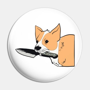 Corgi Knife Pin