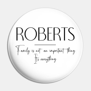 Roberts Family, Roberts Name, Roberts Middle Name Pin