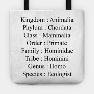 Ecologist taxonomy Tote