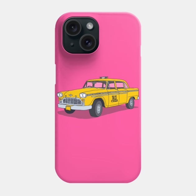 New York Taxi Phone Case by steveashillustration1971