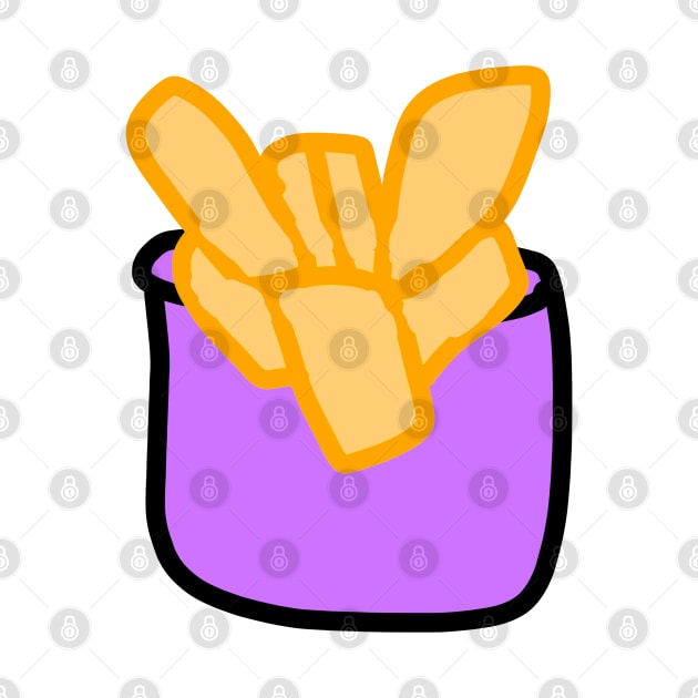 Purple box with yellow fries art by Artistic_st