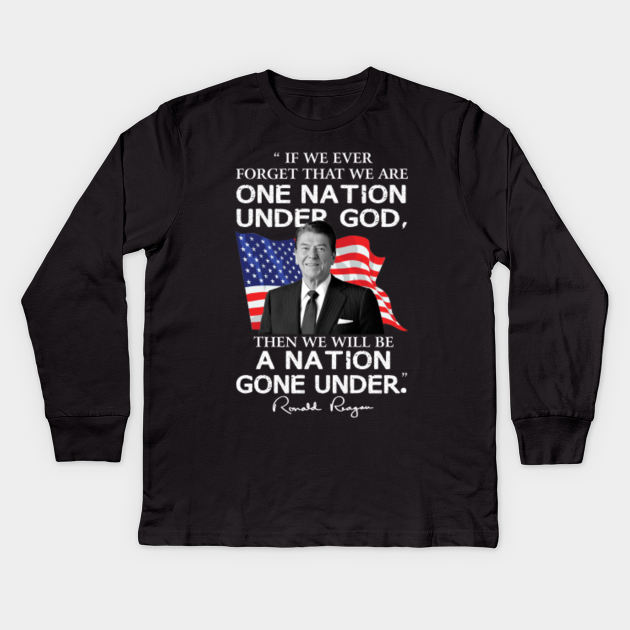 Vintage Ronald Reagan President Love Quotes Retro Flag American Gifts Ronald Reagan Kids Long Sleeve T Shirt Teepublic