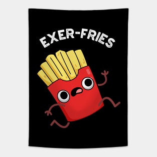 Exer-fries Funny Fries Puns Tapestry