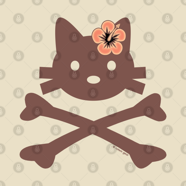 Kitty X-Bones Hawaii - Kitty Crossbones - T-Shirt