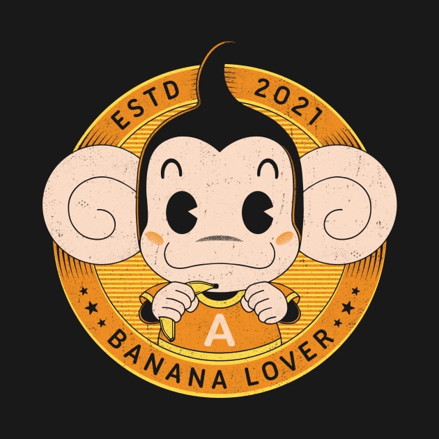 Monkey Banana Lover by Alundrart