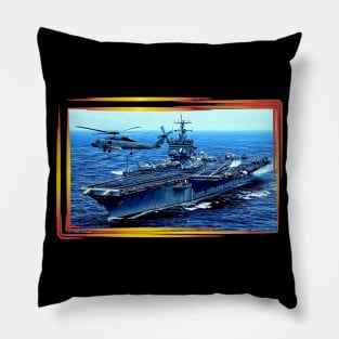 USS Enterprise Aircraft Carrier Pillow