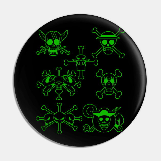Yonko Jolly Roger 3 Pin by onepiecechibiproject