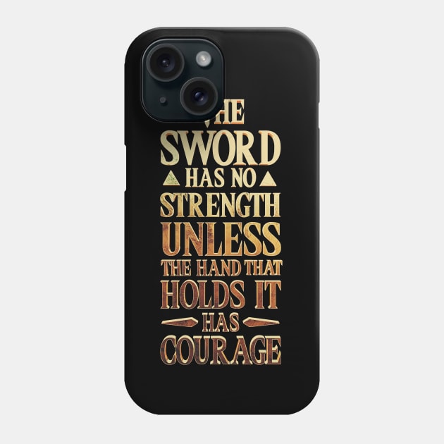 The Sword Phone Case by ChrisHarrys