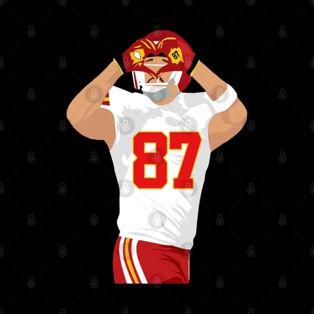 Travis Kelce Heart Hands by Utopias