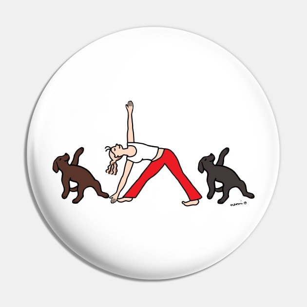 Labrador Mom Yoga Tee Pin by HappyLabradors