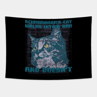 Schrodinger's Cat Science Math Tapestry