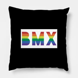 gay pride BMX lgbtqia Pillow