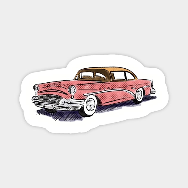 Rolling Retro Magnet by MikeBrennanAD