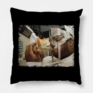 vintage mf doom smoke Pillow