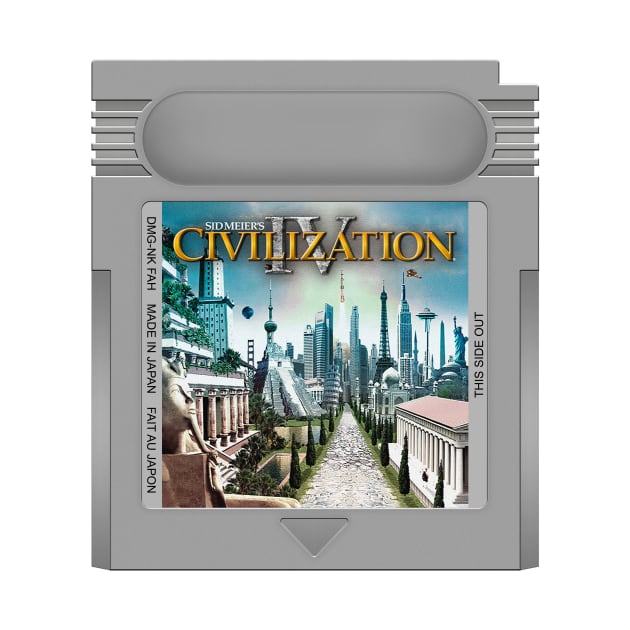 Civ IV Game Cartridge by PopCarts