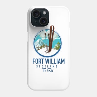 Fort William scotland skiing logo Phone Case