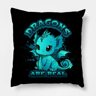 Dragons Are Real Pillow