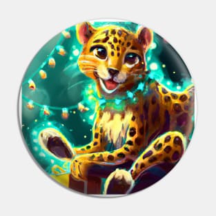 Cute Leopard Drawing Pin