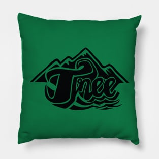 Tree Mountain and Sea Pillow