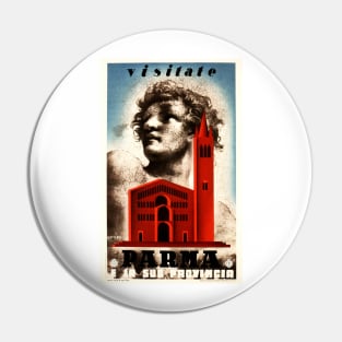 VISITATE PARMA ITALY Vintage Tourism Travel Advertising Pin