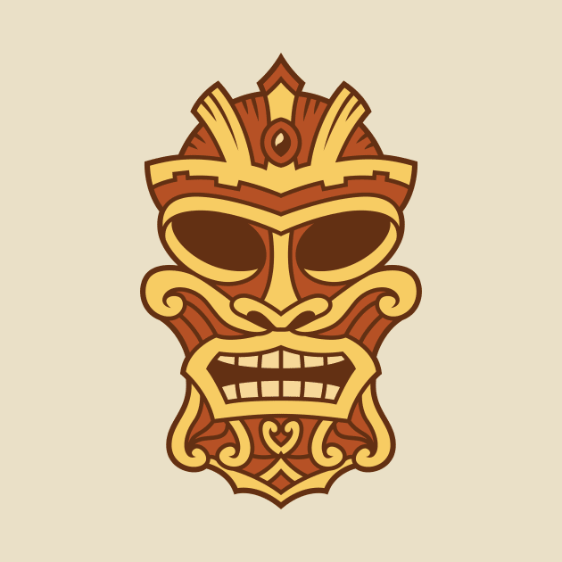 Funny Tribal Tiki Head by allovervintage