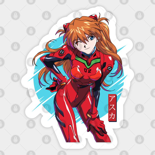 Evangelion - Asuka Langley - Evangelion - Sticker