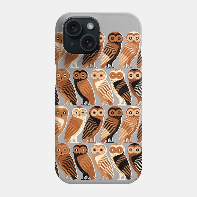 Owls of Athens Phone Case by spellstone.studio