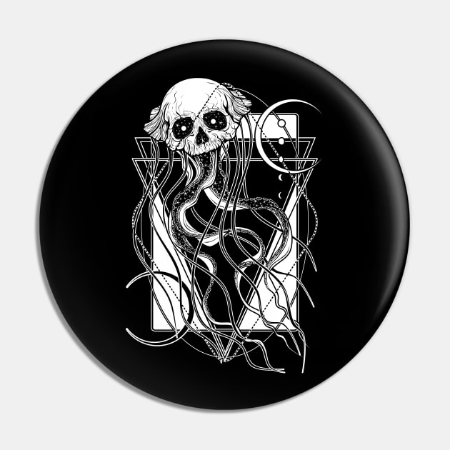 Cosmic Jellyfish Pin by Von Kowen