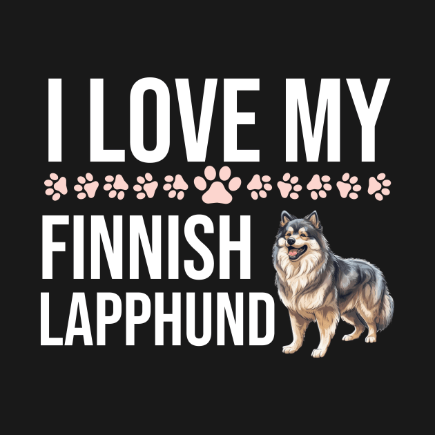 I Love My Finnish Lapphund by The Jumping Cart