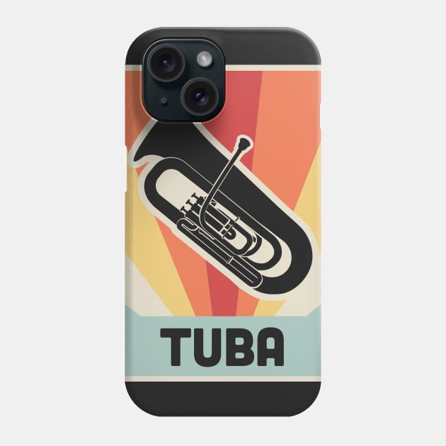 Vintage Style TUBA Poster Phone Case by MeatMan