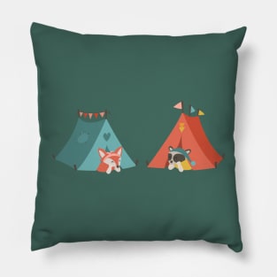 Camping animals Pillow