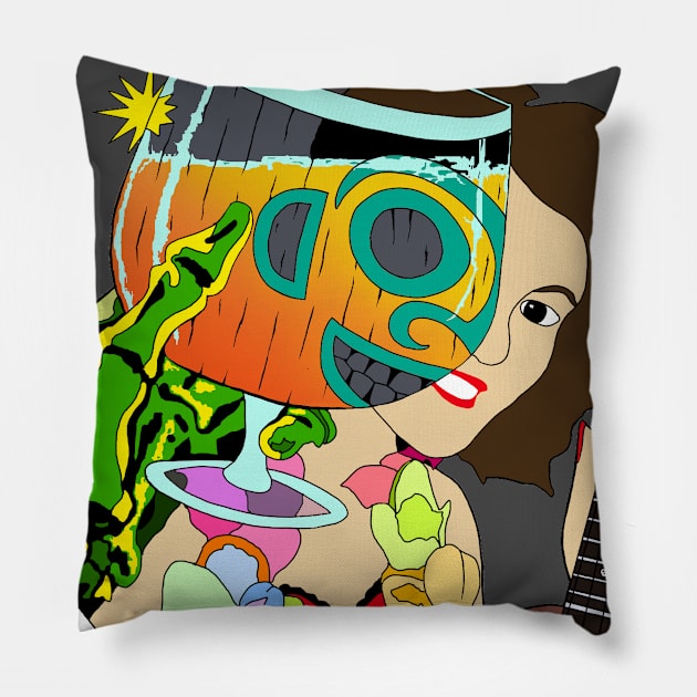 Mai Tai My Darling Pillow by Honolulu Babylon