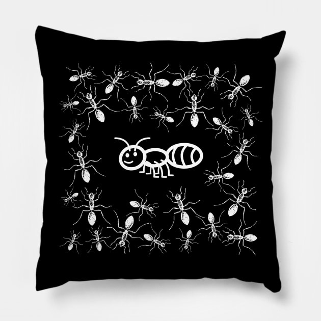 Ants Pillow by SpassmitShirts
