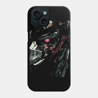 Abstract Roboter Head Phone Case