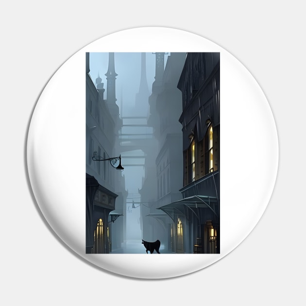 Mysterious cat Pin by Colin-Bentham