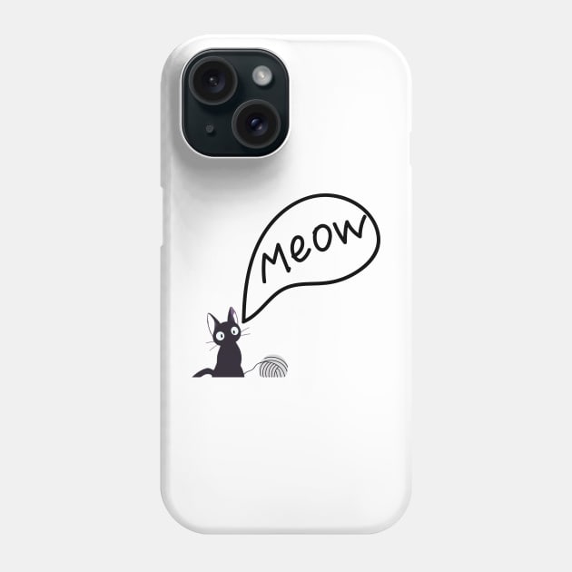 black kitten Phone Case by himary