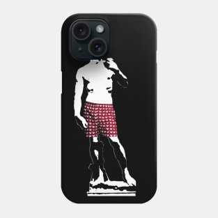 David Michelangelo with Hearts Boxers Phone Case