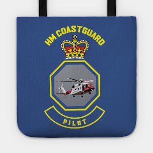 Pilot - HM Coastguard rescue Sikorsky S-92 helicopter based on coastguard insignia Tote